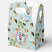 Kapitein van het Pirate Ship Verjaardagsfeest Bedankdoosjes (Geopend)