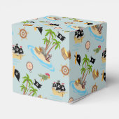 Kapitein van het Pirate Ship Verjaardagsfeest Bedankdoosjes (Achterkant)