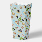 Kapitein van het Pirate Ship Verjaardagsfeest Bedankdoosjes (Achterkant)