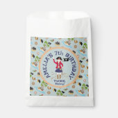 Kapitein van het Pirate Ship Verjaardagsfeest Bedankzakje (Voorkant)