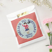 Kapitein van het Pirate Ship Verjaardagsfeest Bedankzakje (Gezegeld)