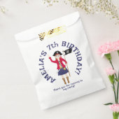 Kapitein van het Pirate Ship Verjaardagsfeest Bedankzakje (Gezegeld)