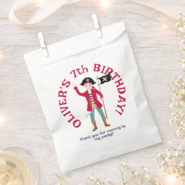 Kapitein van het Pirate Ship Verjaardagsfeest Bedankzakje