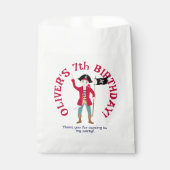 Kapitein van het Pirate Ship Verjaardagsfeest Bedankzakje (Voorkant)