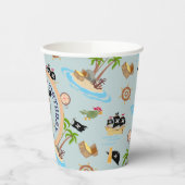 Kapitein van het Pirate Ship Verjaardagsfeest Papieren Bekers (Links)