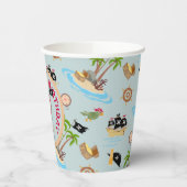 Kapitein van het Pirate Ship Verjaardagsfeest Papieren Bekers (Links)