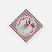 Kapitein van het Pirate Ship Verjaardagsfeest Servet (Hoek)