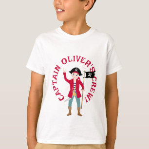 Kapitein van het Pirate Ship Verjaardagsfeest T-shirt