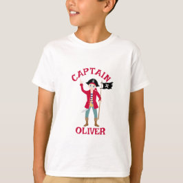 Kapitein van het Pirate Ship Verjaardagsfeest T-shirt