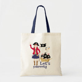 Kapitein van het Pirate Ship Verjaardagsfeest Tote Bag
