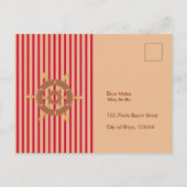 Kapitein van het Pirate Ship Verjaardagsfeest Uitnodiging Briefkaart (Achterkant)