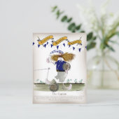 kapitein van het schotse football briefkaart (Staand voorkant)