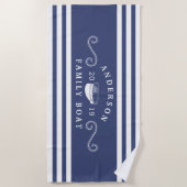 Kapitein van marineschip strandlaken (Voorkant)