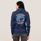 Kapitein van mijn eigen lot | Offerte boot Hoodie (Achterkant volledig)