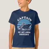 Kapitein van mijn eigen lot | Offerte boot T-shirt (Voorkant)