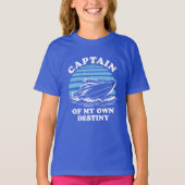 Kapitein van mijn eigen lot | Offerte boot T-shirt (Voorkant)