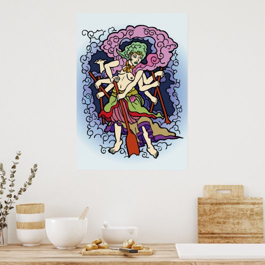 Kapitein van Spider Poster (Keuken)