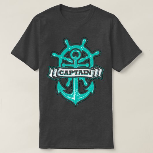 Kapitein van zeilschip t-shirt (Design voorkant)