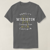 Kapitein Vermont Beer Lover van het Williston Drin T-shirt (Design voorkant)