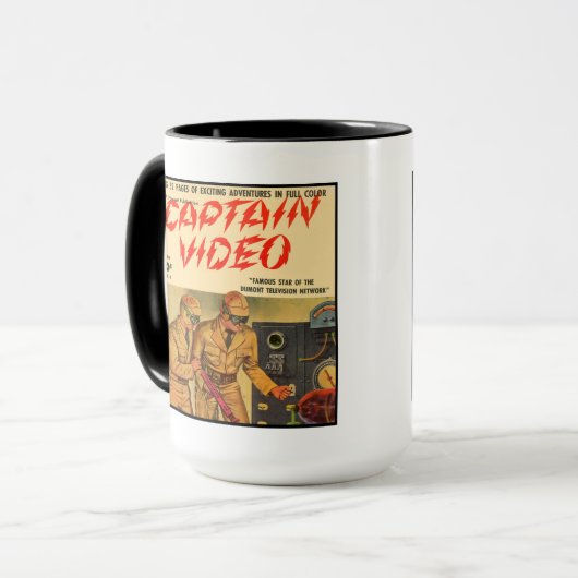 Kapitein Video Mok (Voorkant links)