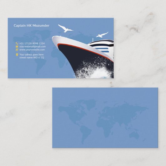 Kapitein Visitekaartje (Voorkant / Achterkant)