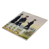 Kapitein, Vlaggenofficier en gezagvoerder (kleding Tegeltje (Zijkant)