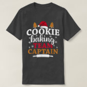 Kapitein voor het bakken van het koffiebakteam van t-shirt (Design voorkant)