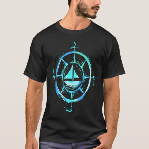 Kapitein voor het verzorgen van een zeilboot t-shirt