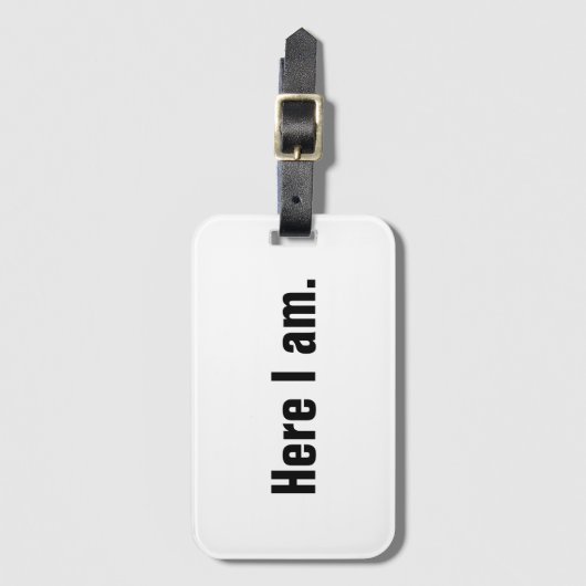 Kapitein Vrouw Bagagelabel (Voorkant (verticaal))