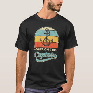 Kapitein Vrouw Dibs op de Captain  Retro T-shirt