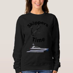 Kapitein Zeilboot Anchor Boat Skipper Trui