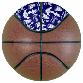 Kapitein Zeilboot Anker Scheepvaart Design Basketbal (Rechts)