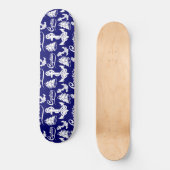 Kapitein Zeilboot Anker Scheepvaart Design Persoonlijk Skateboard (Voorkant)