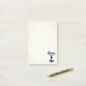 Kapitein Zeilboot Anker Scheepvaart Design Post-it® Notes (Op bureau)