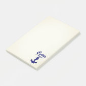 Kapitein Zeilboot Anker Scheepvaart Design Post-it® Notes (Schuin)
