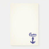 Kapitein Zeilboot Anker Scheepvaart Design Post-it® Notes (Voorkant)