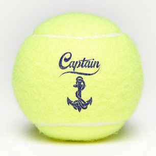 Kapitein Zeilboot Anker Scheepvaart Design Tennisballen