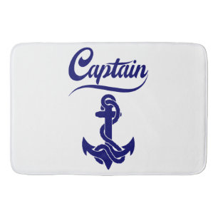 Kapitein Zeilboot Anker Zeevaart Design Badmat