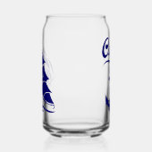 Kapitein Zeilboot Anker Zeevaart Design Blikvorm Glas (Rechts)