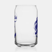 Kapitein Zeilboot Anker Zeevaart Design Blikvorm Glas (Links)