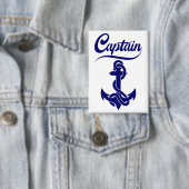 Kapitein Zeilboot Anker Zeevaart Design Button (Insitu)