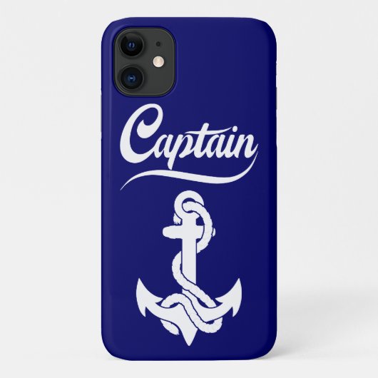 Kapitein Zeilboot Anker Zeevaart Design Case-Mate iPhone Case (Achterkant)