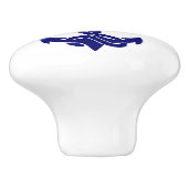 Kapitein Zeilboot Anker Zeevaart Design Keramische Knop (Zijkant)