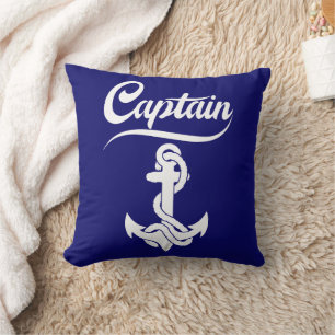 Kapitein Zeilboot Anker Zeevaart Design Kussen