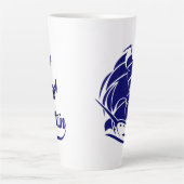 Kapitein Zeilboot Anker Zeevaart Design Latte Mok (Voorkant)