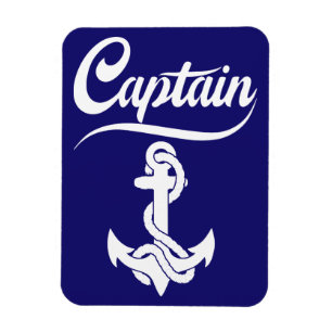 Kapitein Zeilboot Anker Zeevaart Design Magneet