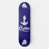 Kapitein Zeilboot Anker Zeevaart Design Persoonlijk Skateboard (Voorkant)