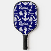 Kapitein Zeilboot Anker Zeevaart Design Pickleball Paddle (Achterkant)