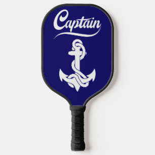 Kapitein Zeilboot Anker Zeevaart Design Pickleball Paddle