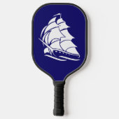 Kapitein Zeilboot Anker Zeevaart Design Pickleball Paddle (Achterkant)
